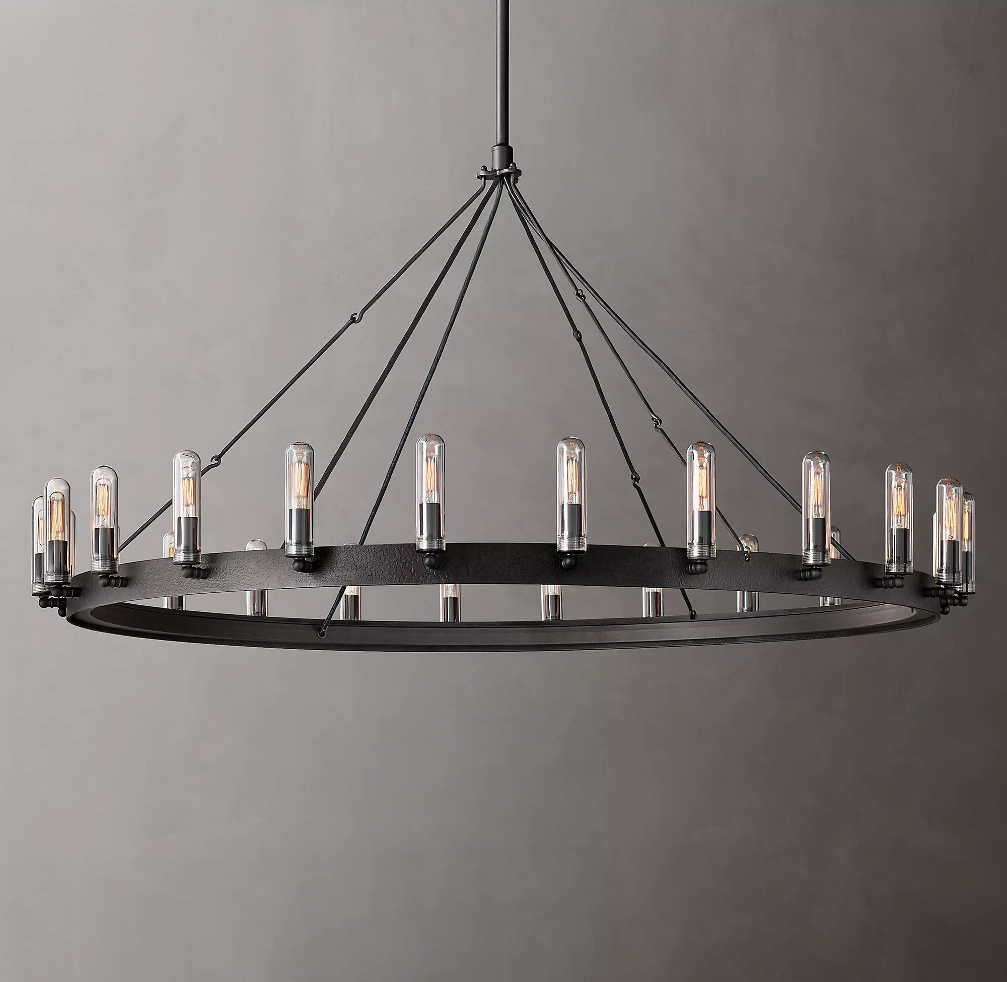Vintage Round Outdoor Chandelier - YhLamps