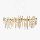 Wisteria Flower Crystal Chandelier - YhLamps