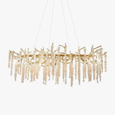 Wisteria Flower Crystal Chandelier - YhLamps