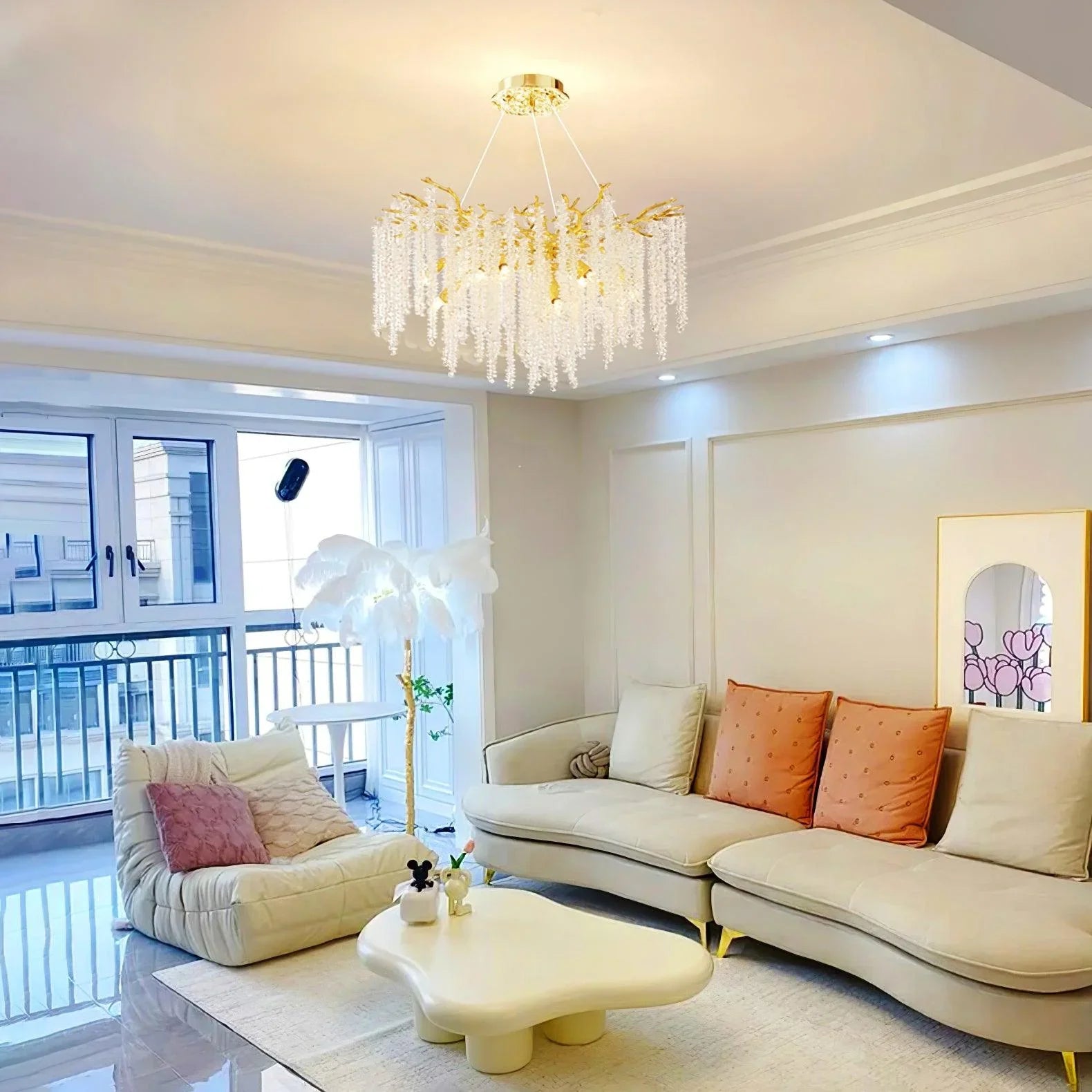 Wisteria Flower Crystal Chandelier - YhLamps