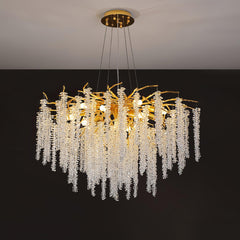 Wisteria Flower Crystal Chandelier - YhLamps