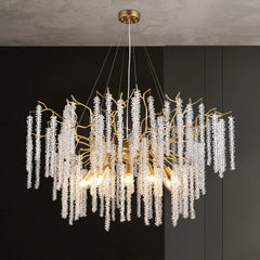 Wisteria Flower Crystal Chandelier - YhLamps