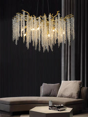 Wisteria Flower Crystal Chandelier - YhLamps