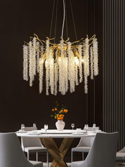 Wisteria Flower Crystal Chandelier - YhLamps
