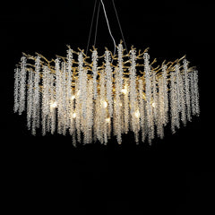 Wisteria Flower Crystal Chandelier - YhLamps