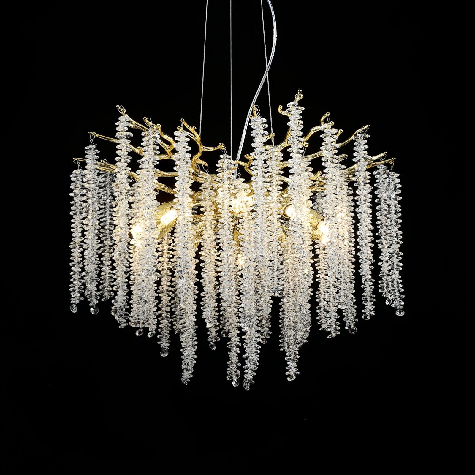 Wisteria Flower Crystal Chandelier - YhLamps