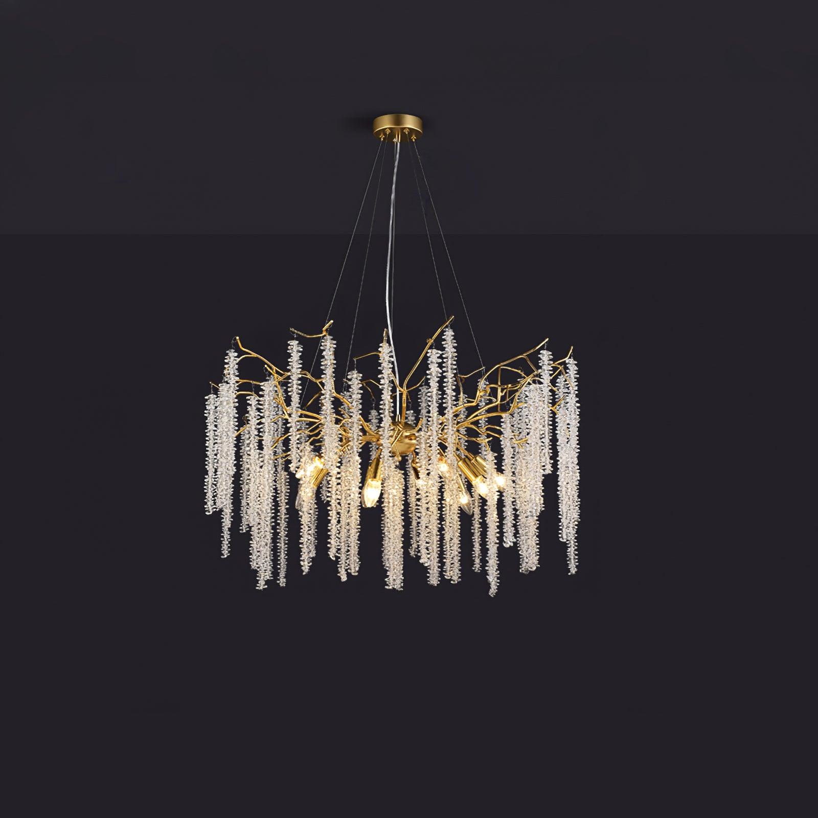 Wisteria Flower Crystal Chandelier - YhLamps