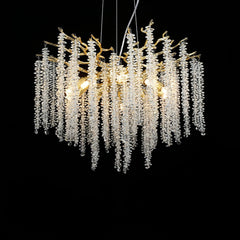 Wisteria Flower Crystal Chandelier - YhLamps