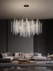 Wisteria Flower Crystal Chandelier - YhLamps