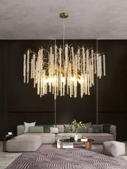 Wisteria Flower Crystal Chandelier - YhLamps