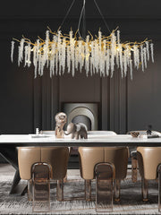 Wisteria Flower Crystal Chandelier - YhLamps
