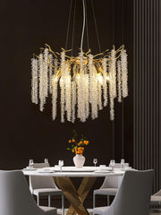Wisteria Flower Crystal Chandelier - YhLamps