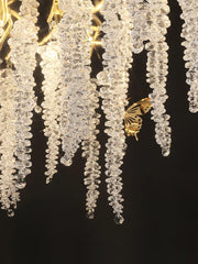 Wisteria Flower Crystal Chandelier - YhLamps