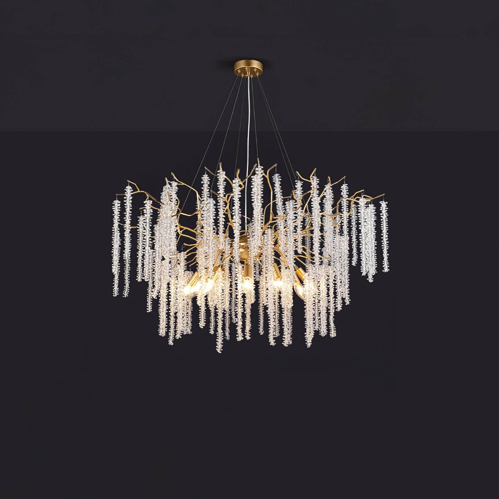 Wisteria Flower Crystal Chandelier - YhLamps