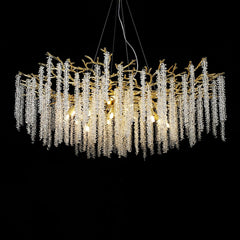 Wisteria Flower Crystal Chandelier - YhLamps