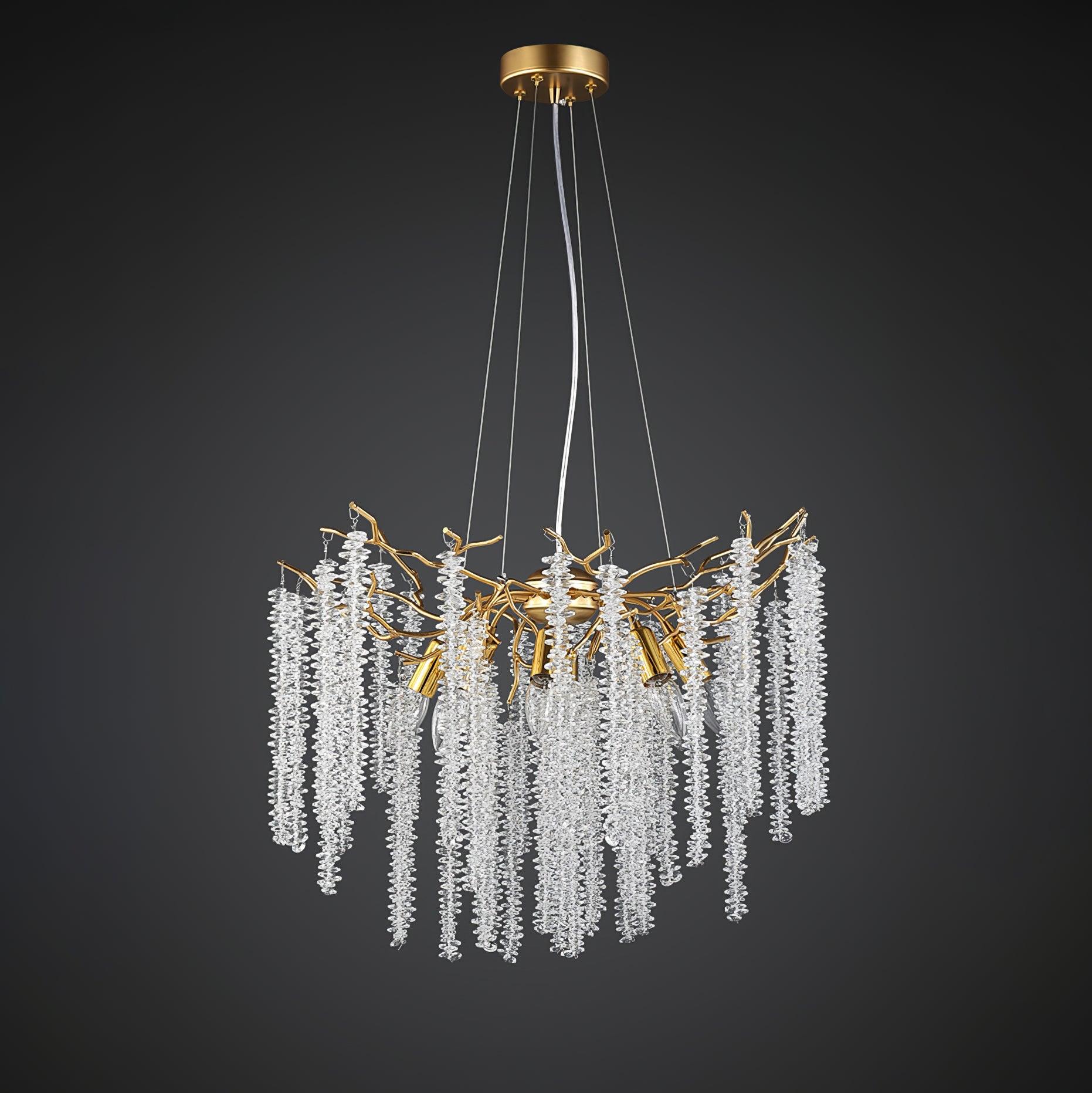Wisteria Flower Crystal Chandelier - YhLamps