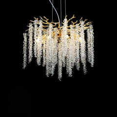 Wisteria Flower Crystal Chandelier - YhLamps