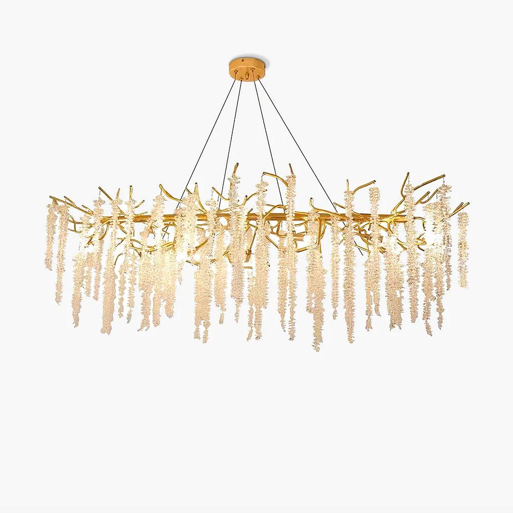 Wisteria Flower Crystal Chandelier - YhLamps