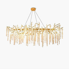 Wisteria Flower Crystal Chandelier - YhLamps