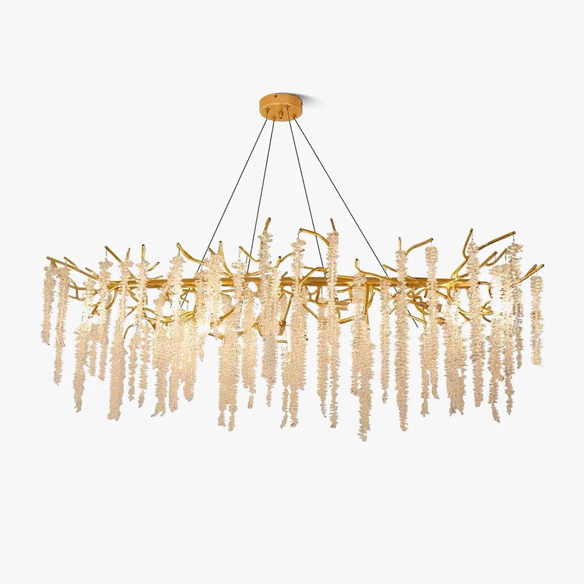 Wisteria Flower Crystal Chandelier - YhLamps
