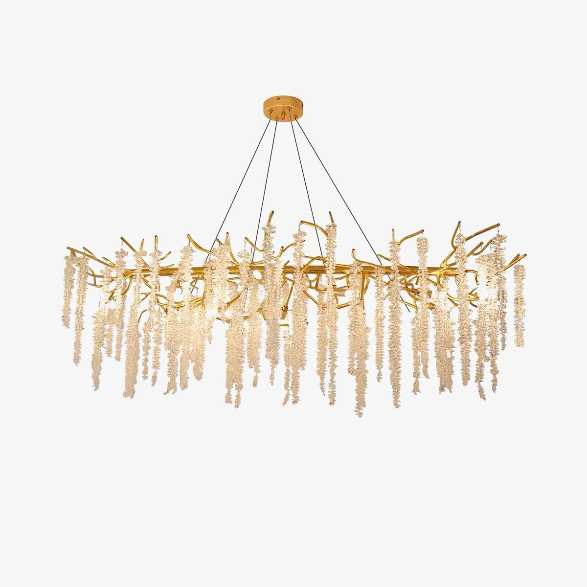 Wisteria Flower Crystal Chandelier - YhLamps
