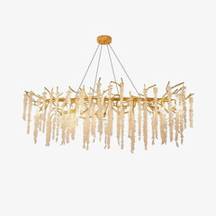 Wisteria Flower Crystal Chandelier - YhLamps