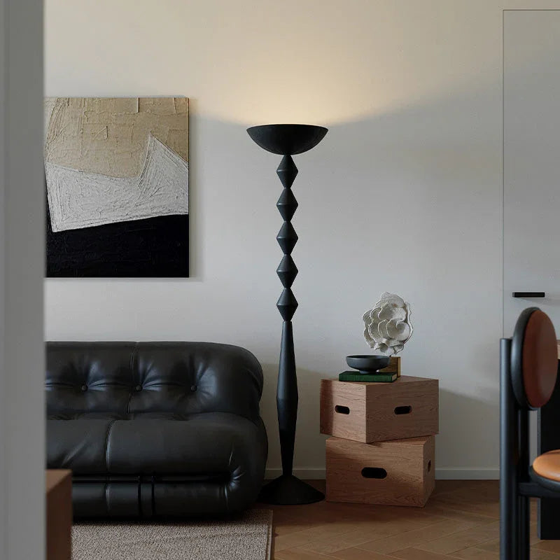 Totem Black Retro Floor Lamp - YhLamps