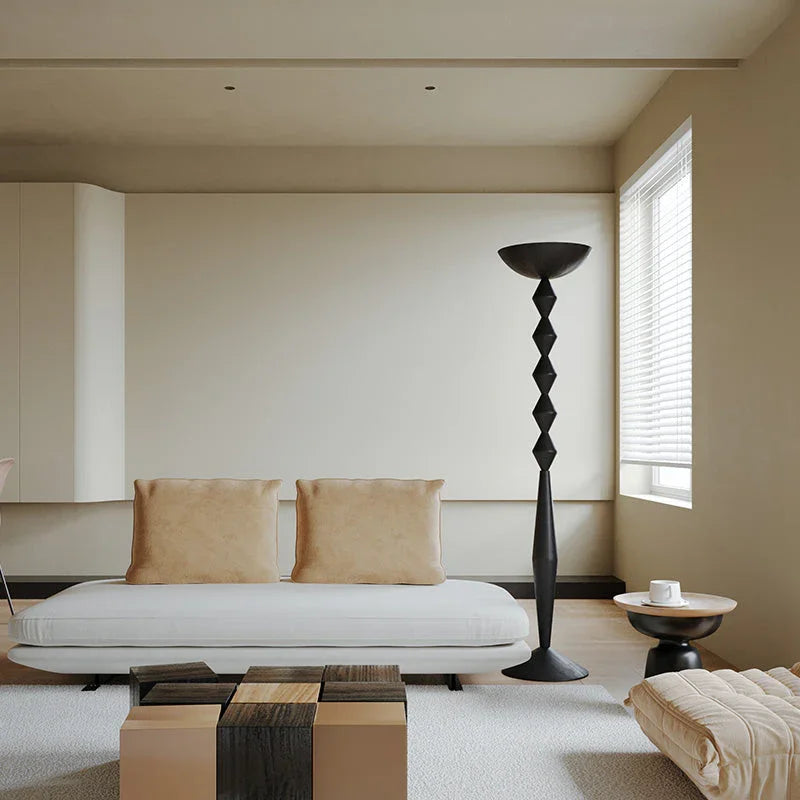 Totem Black Retro Floor Lamp - YhLamps