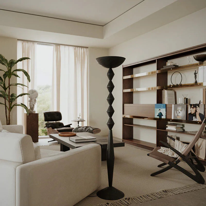 Totem Black Retro Floor Lamp - YhLamps