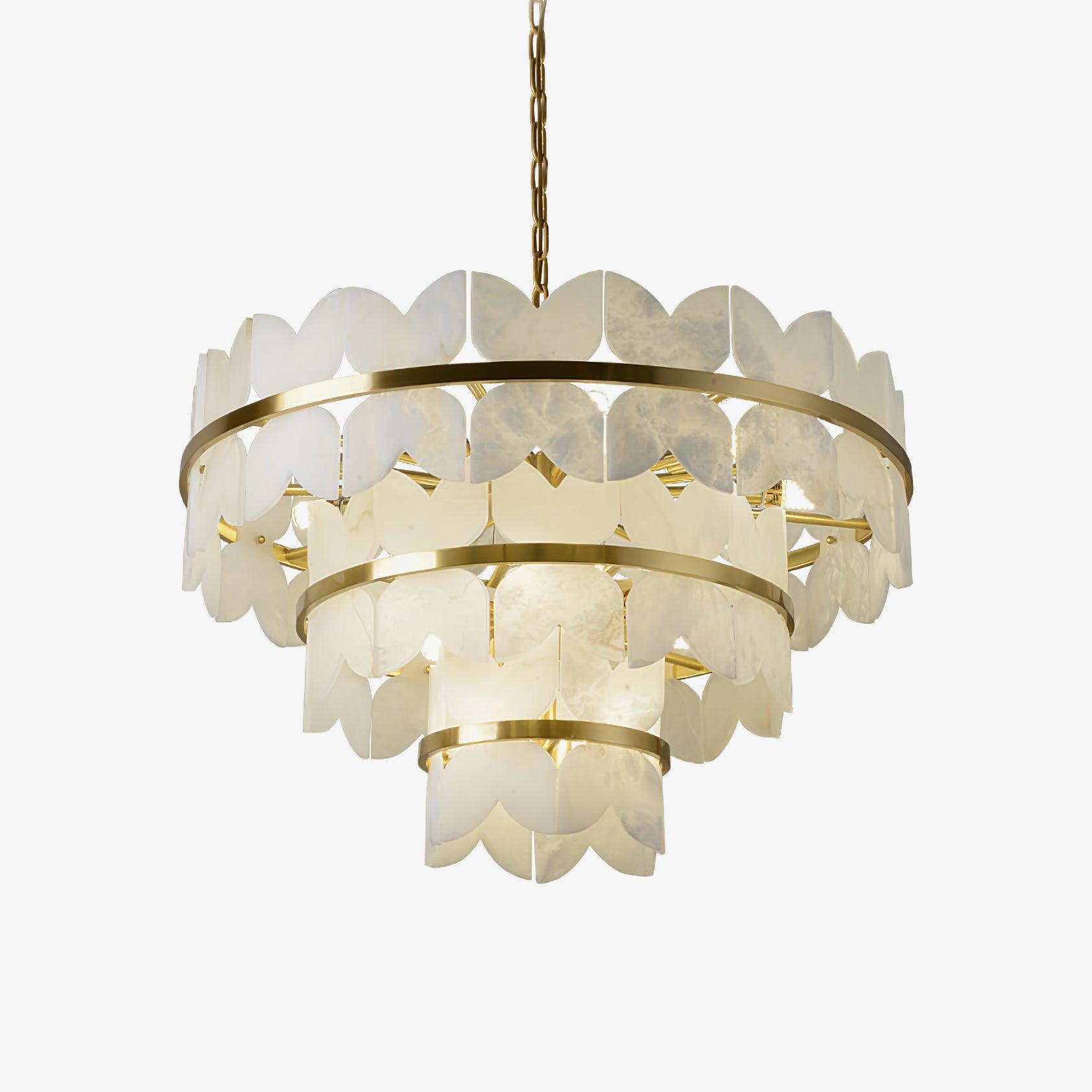 Alabaster Cloudscape Chandelier - YhLamps
