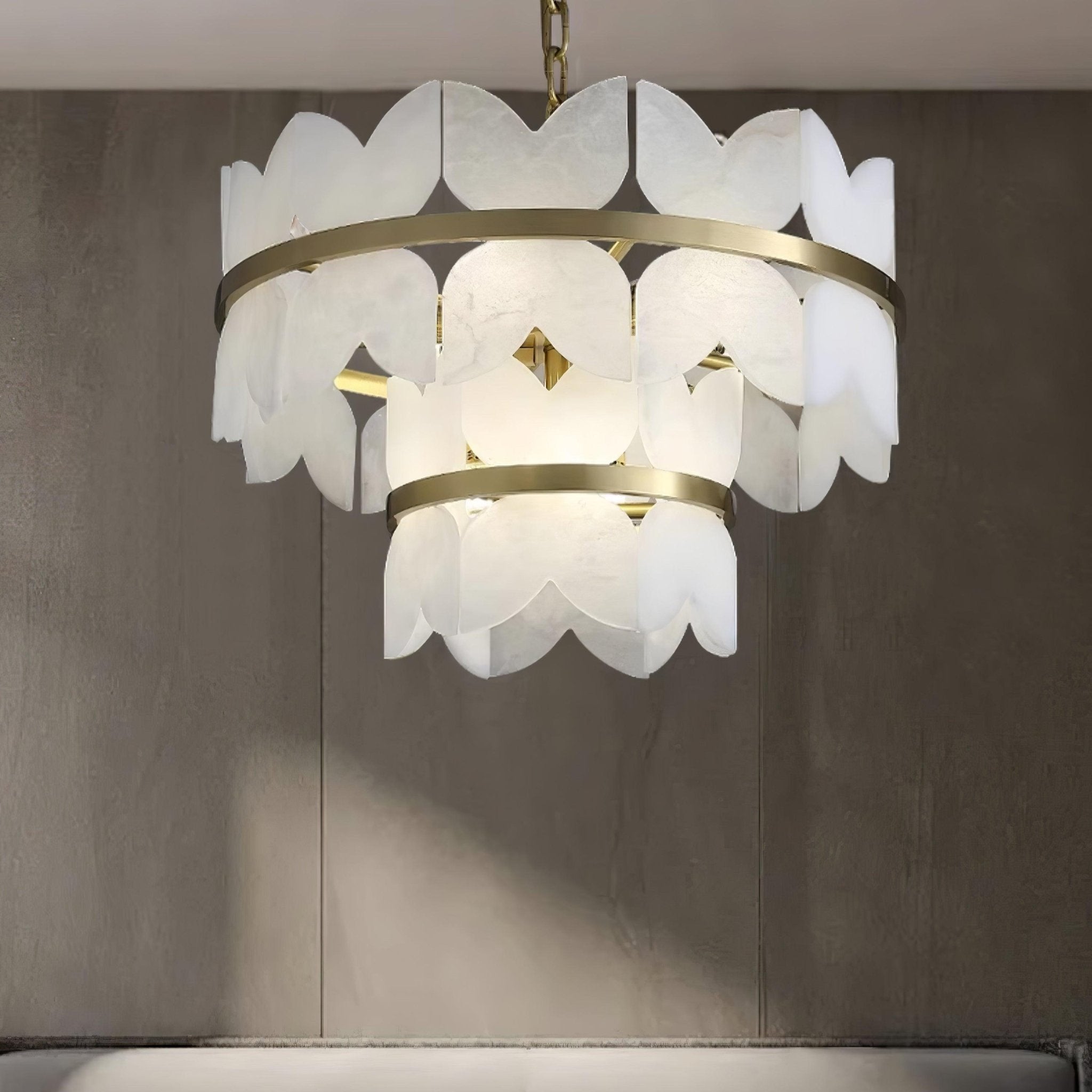 Alabaster Cloudscape Chandelier - YhLamps