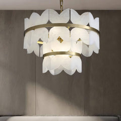 Alabaster Cloudscape Chandelier - YhLamps