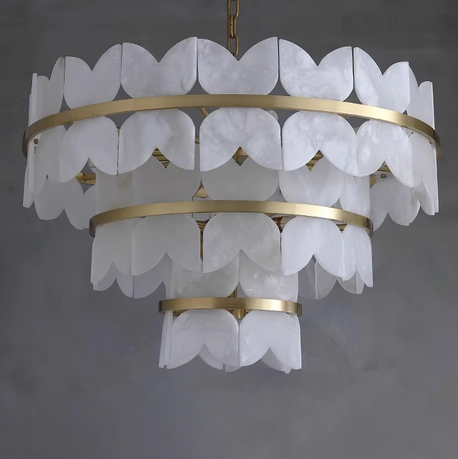 Alabaster Cloudscape Chandelier - YhLamps