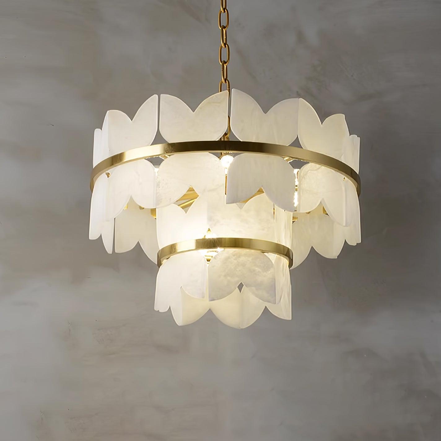 Alabaster Cloudscape Chandelier - YhLamps