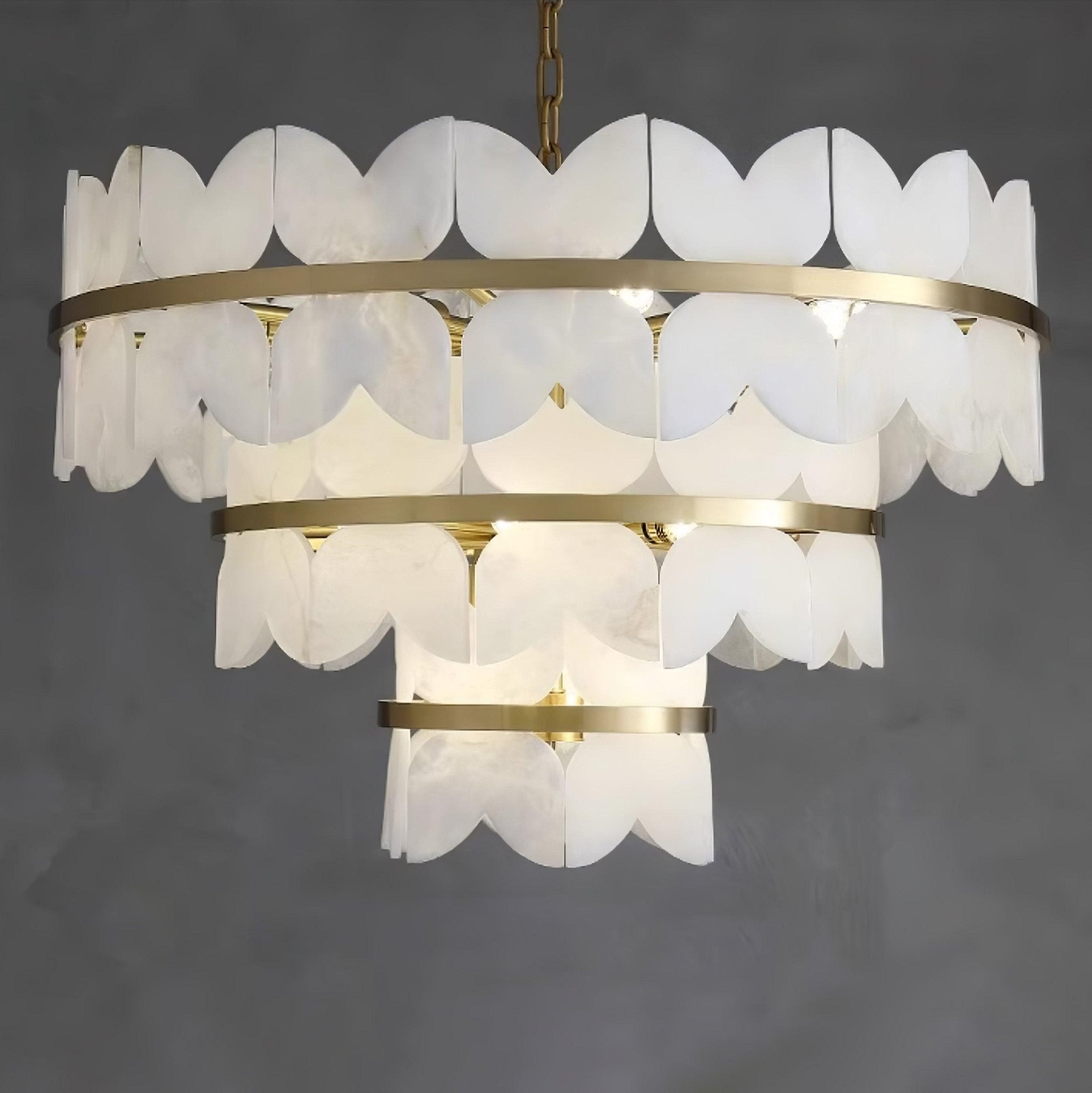 Alabaster Cloudscape Chandelier - YhLamps