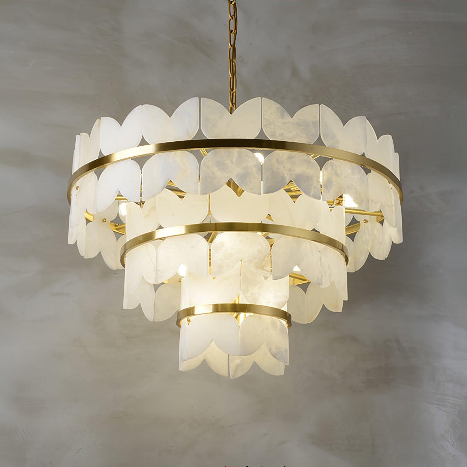 Alabaster Cloudscape Chandelier - YhLamps