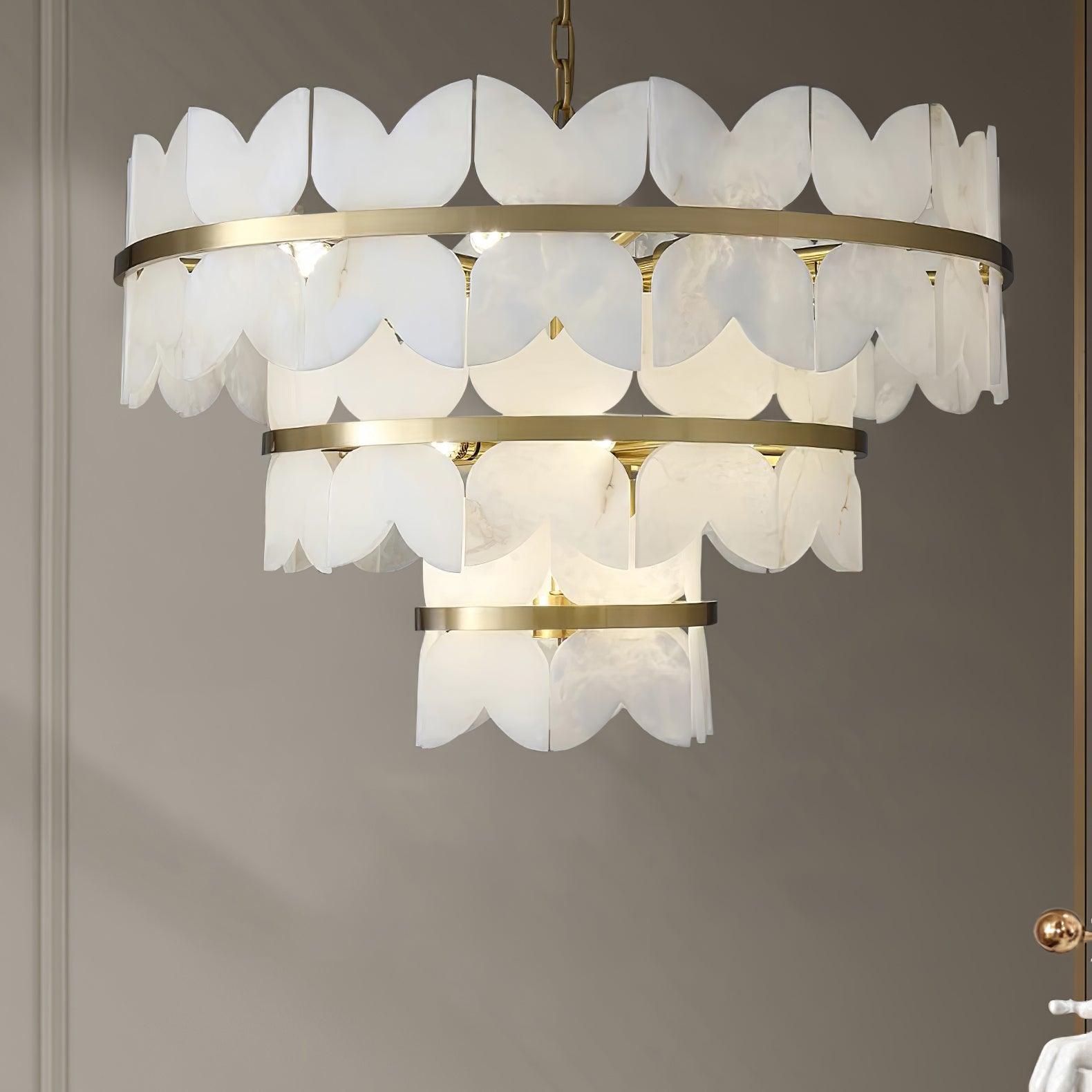 Alabaster Cloudscape Chandelier - YhLamps