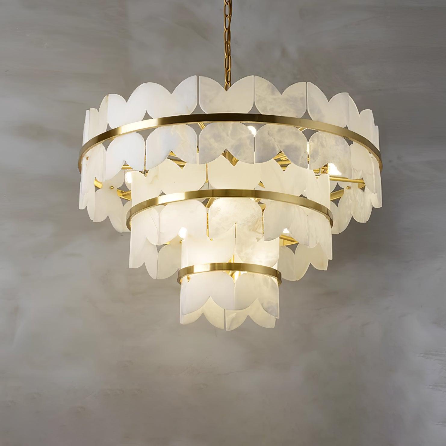Alabaster Cloudscape Chandelier - YhLamps