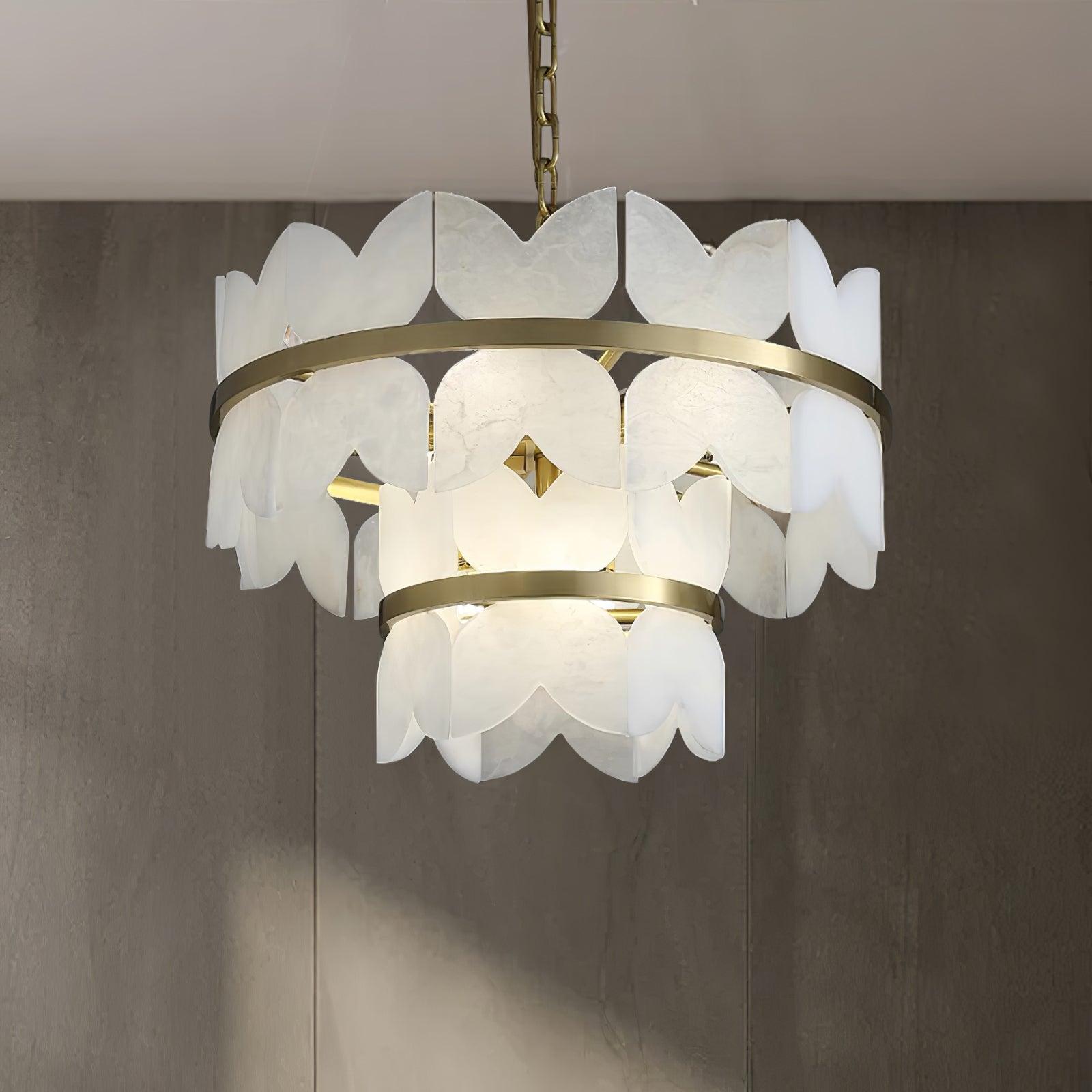 Alabaster Cloudscape Chandelier - YhLamps