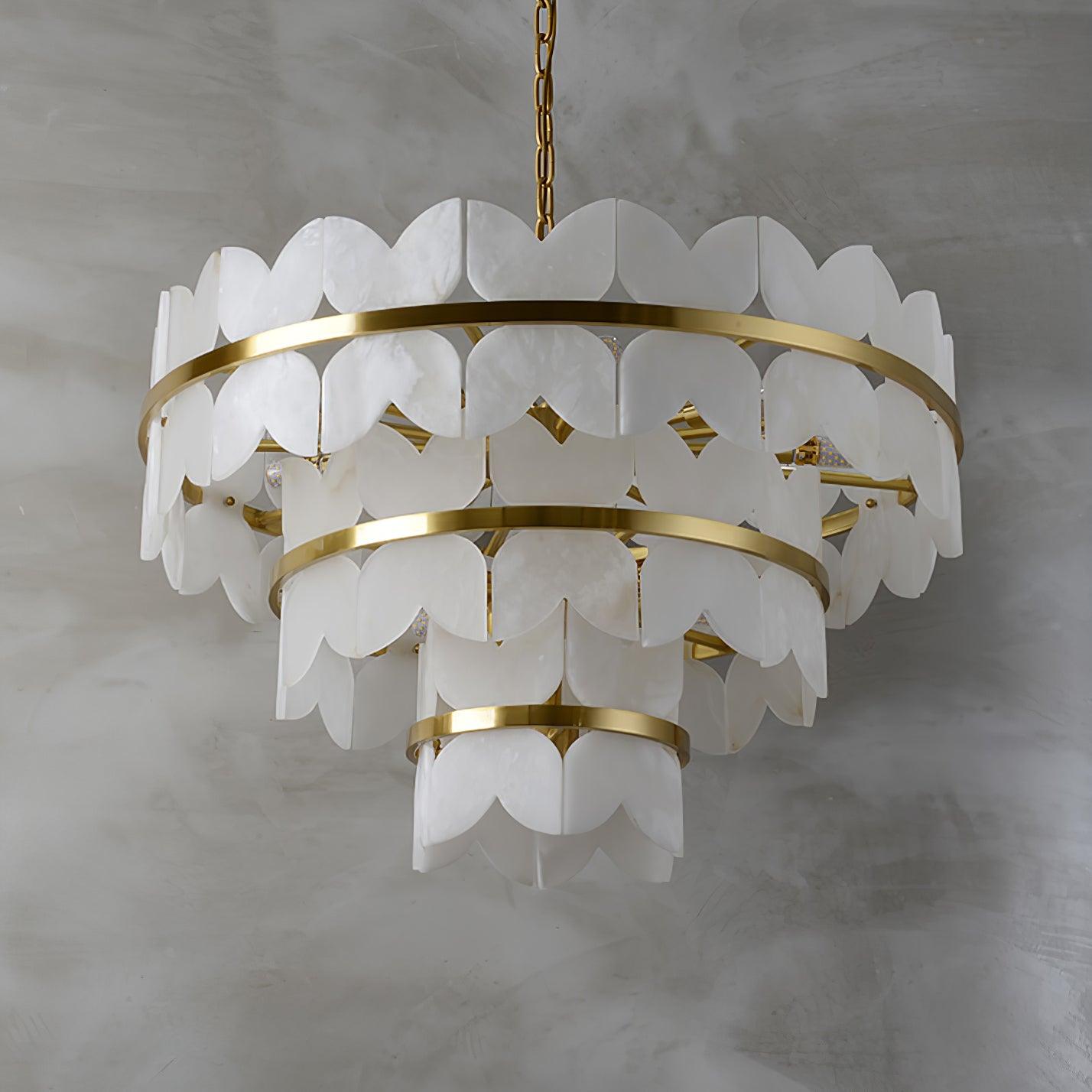 Alabaster Cloudscape Chandelier - YhLamps