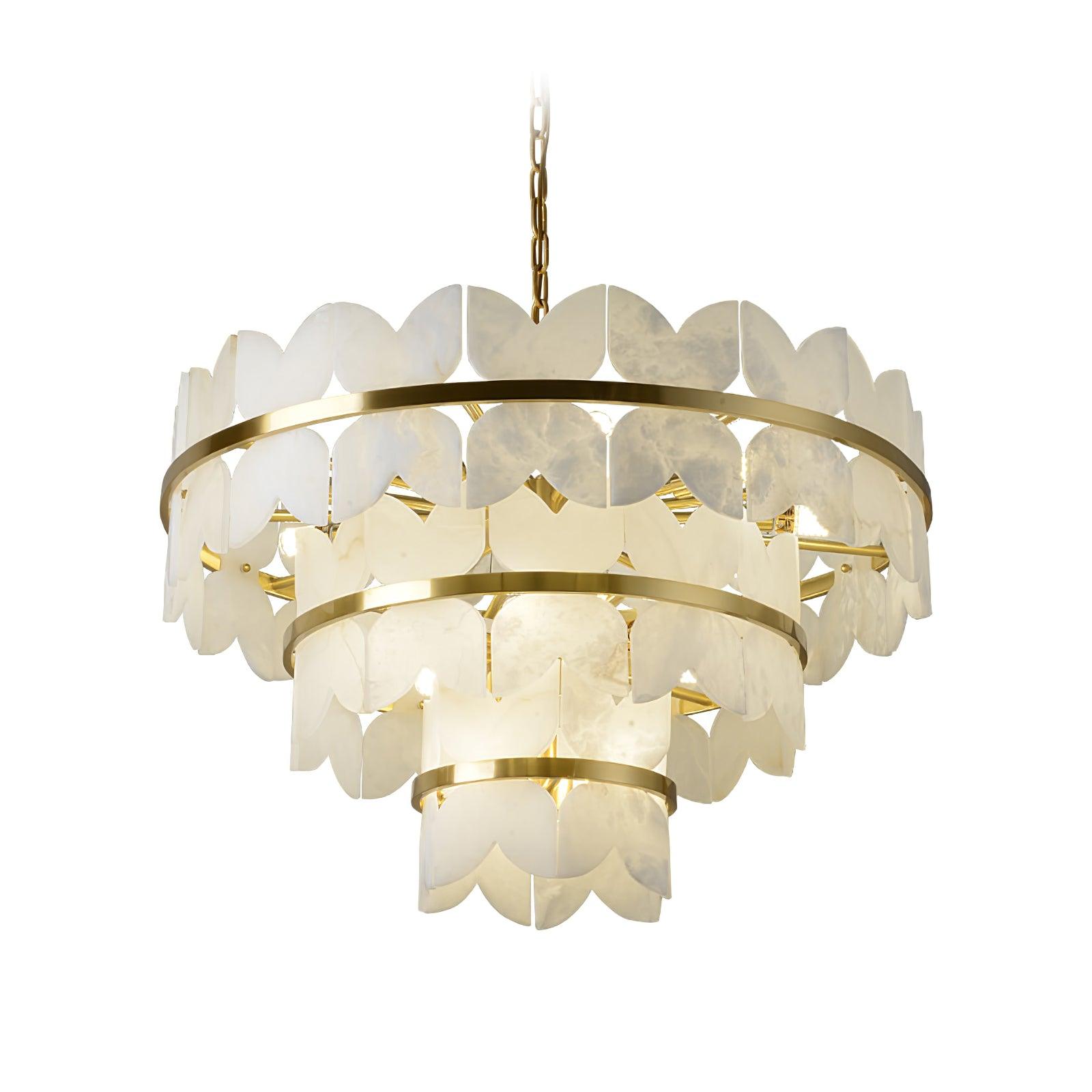 Alabaster Cloudscape Chandelier - YhLamps