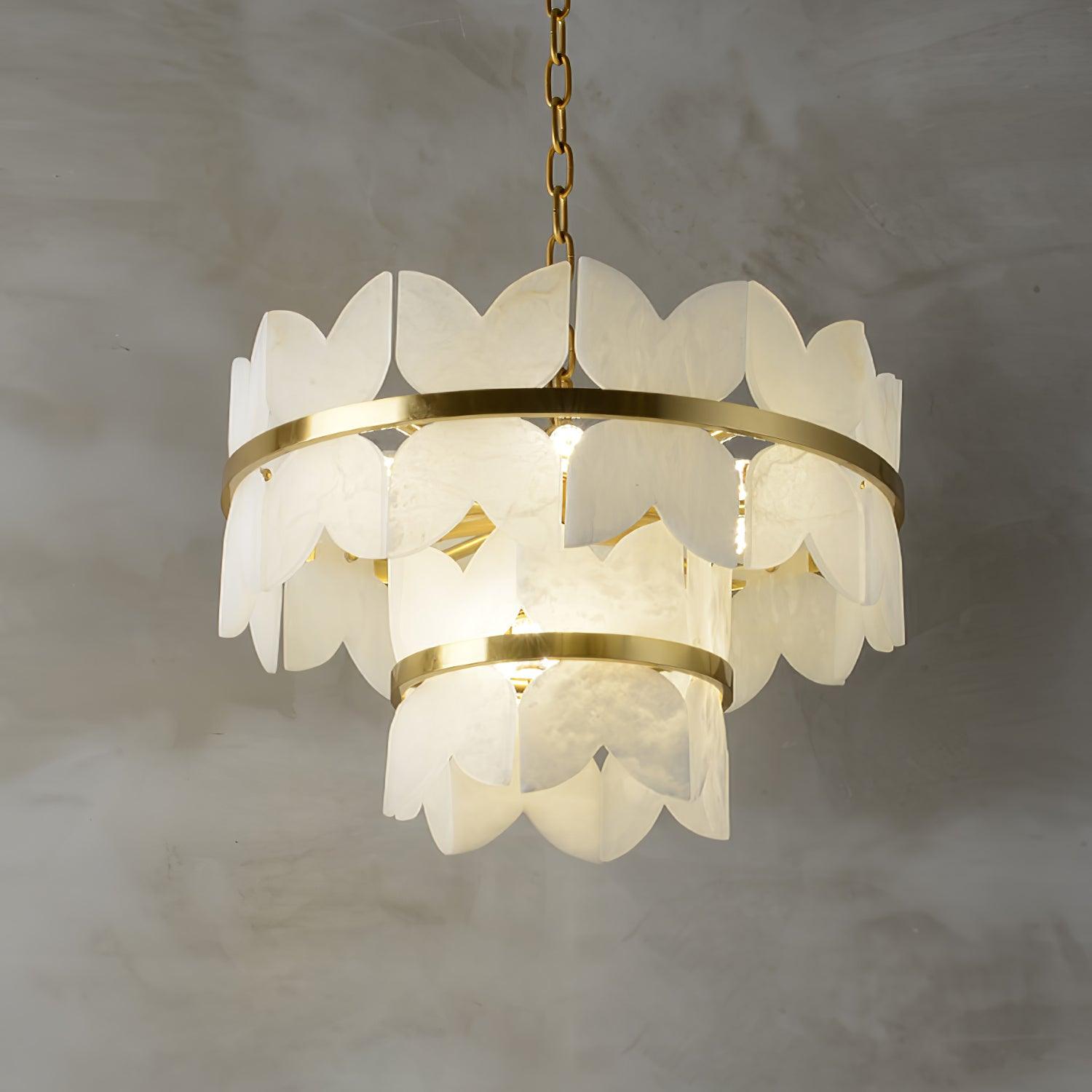 Alabaster Cloudscape Chandelier - YhLamps