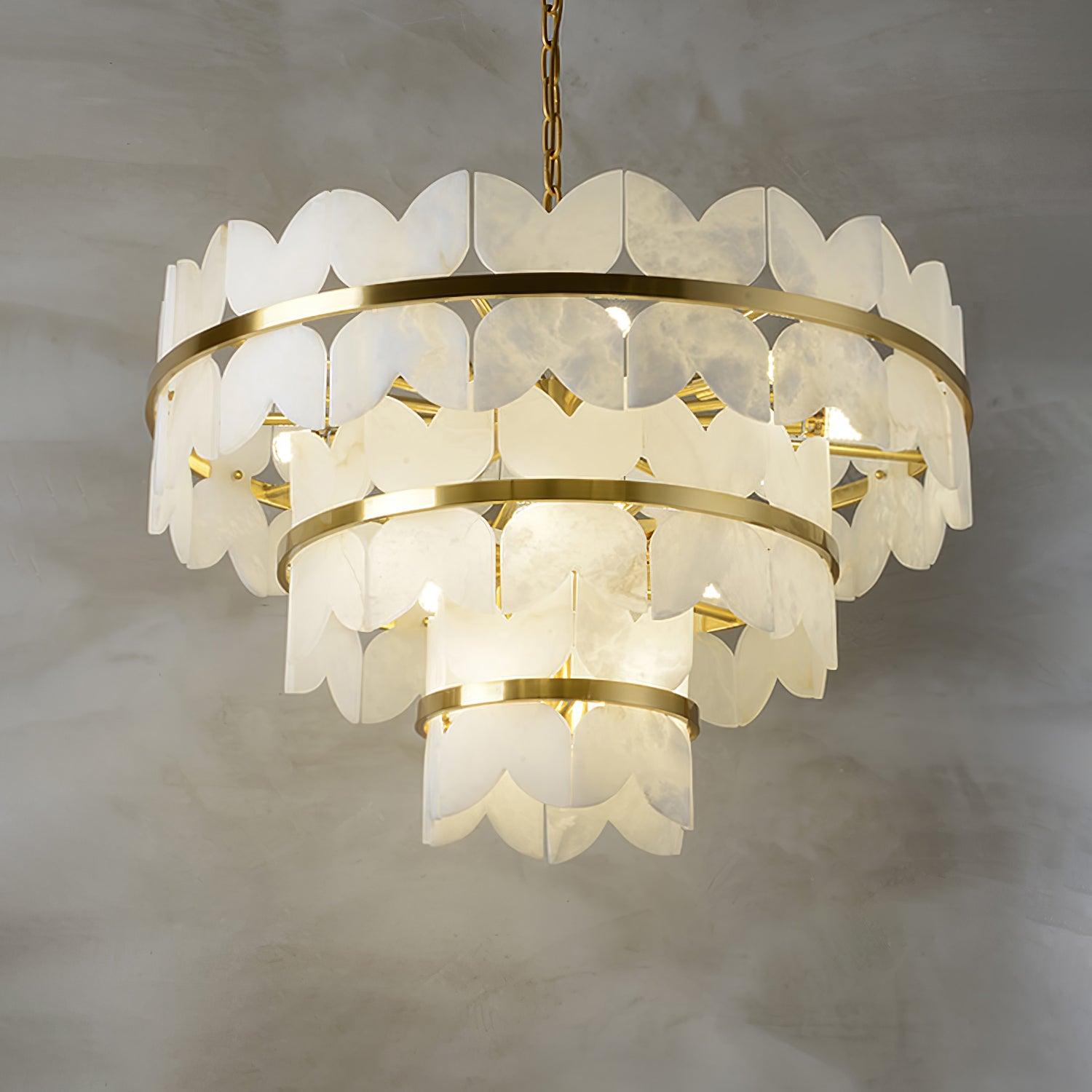Alabaster Cloudscape Chandelier - YhLamps