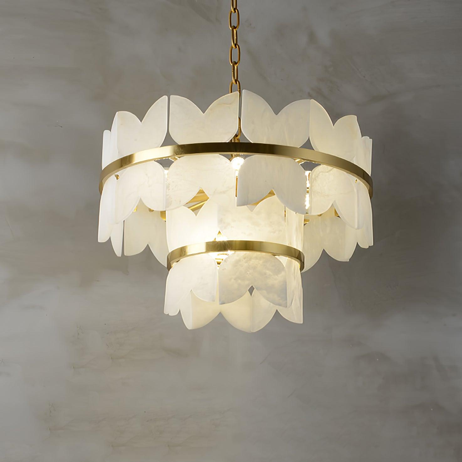 Alabaster Cloudscape Chandelier - YhLamps