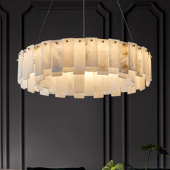 Celestial Alabaster Round Chandelier - YhLamps