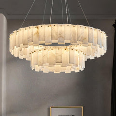Celestial Alabaster Round Chandelier - YhLamps