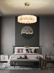 Celestial Alabaster Round Chandelier - YhLamps