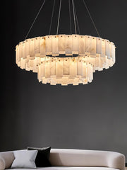 Celestial Alabaster Round Chandelier - YhLamps