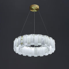 Celestial Alabaster Round Chandelier - YhLamps