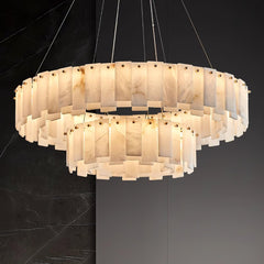 Celestial Alabaster Round Chandelier - YhLamps